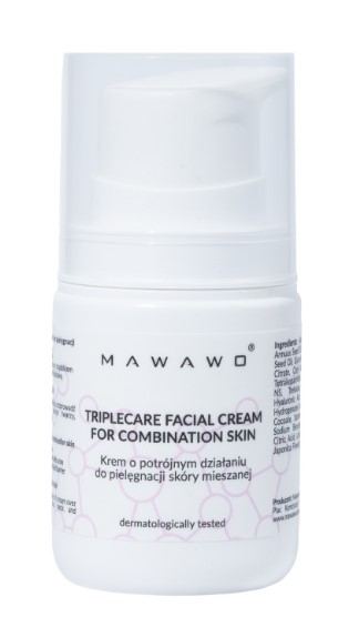 Mawawo Triple Action Cream pentru îngrijirea pielii mixte 50ml