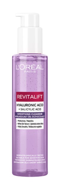 Loreal Revitalift Smoothing Cleansing Gel cu acid hialuronic 150ml