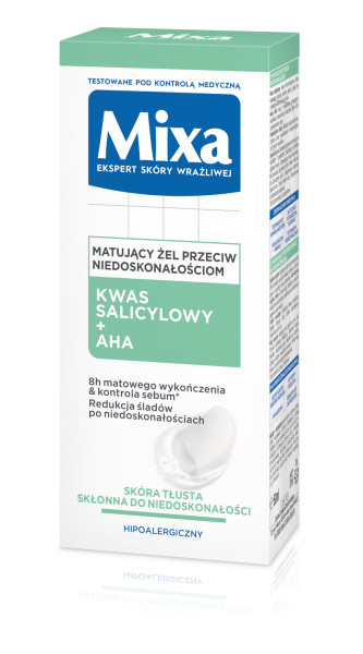 Gel matifiant Mixa împotriva imperfecțiunilor 50ml