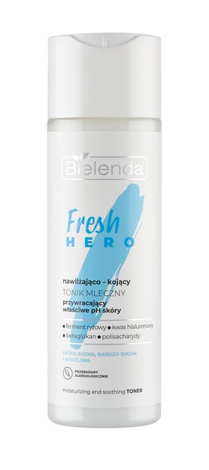 Bielenda Fresh Hero Lapte tonic hidratant și calmant 200ml