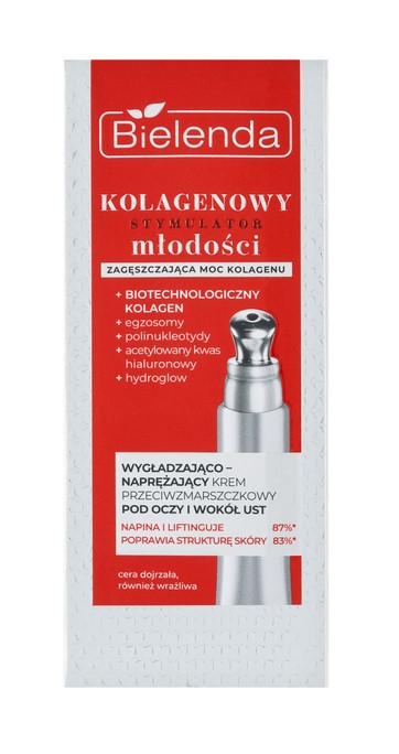 Bielenda Collagen Youth Stimulator Cremă de ochi și buze netezitoare și fermitate 15ml