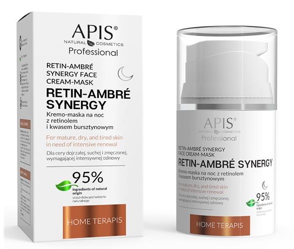 APIS Retin-Ambre Synergy Night Cream-Mask cu retinol și acid ambra 50ml