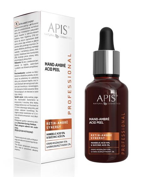 APIS Retin-Ambre Synergy Peeling cu acid mandelic 15% și acid ambra 2% 30ml