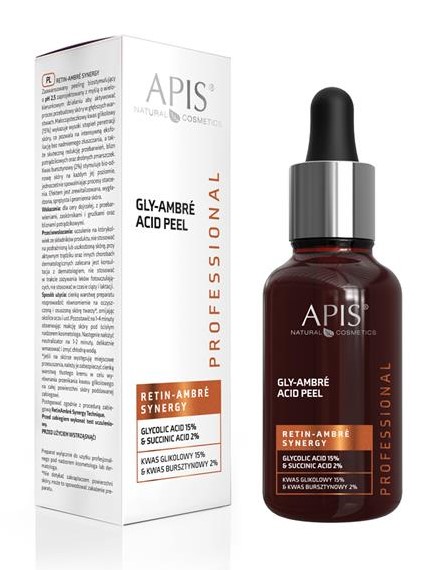 APIS Retin-Ambre Synergy Peeling cu acid glicolic 15% și acid ambra 2% 30ml