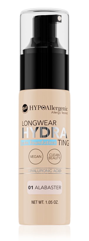 Bell HYPOAllergenic Longwear Fond de ten hidratant 01 Alabaster