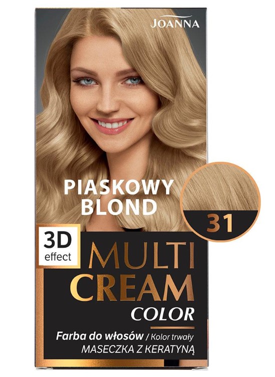 Joanna Multi Cream Color Vopsea de păr 31 Sand Blonde
