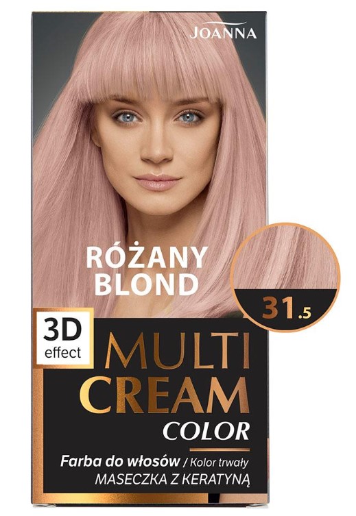 Joanna Multi Cream Color Vopsea de păr 31.5 Rose Blonde