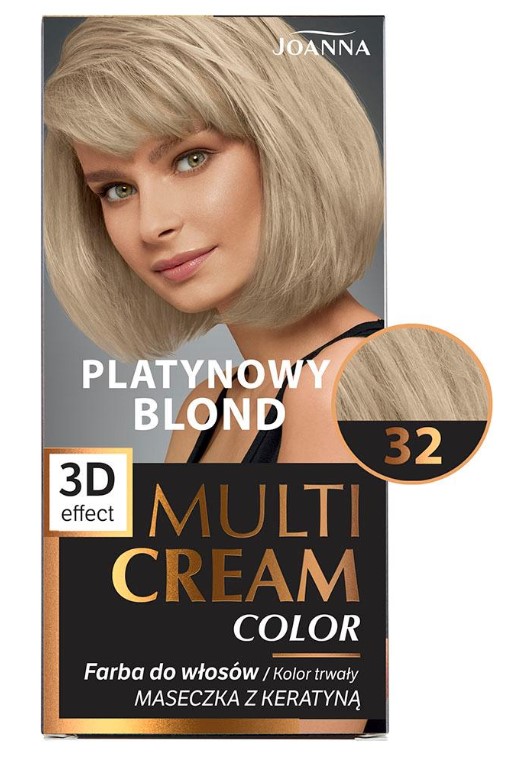 Joanna Multi Cream Color Vopsea de păr 32 Platinum Blonde