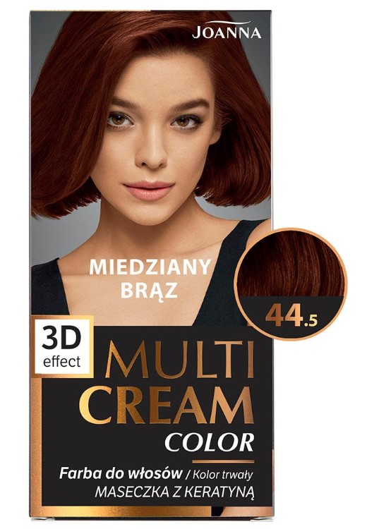 Joanna Multi Cream Color vopsea de păr 44.5 Copper Brown