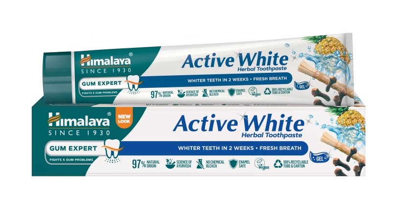 Himalaya Since 1930 Active White Gum Expert pastă de dinți pe bază de plante pentru albire 75ml