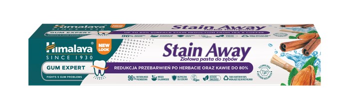 Himalaya din 1930 Stain Away Gum Expert pastă de dinți pe bază de plante împotriva decolorării 75ml