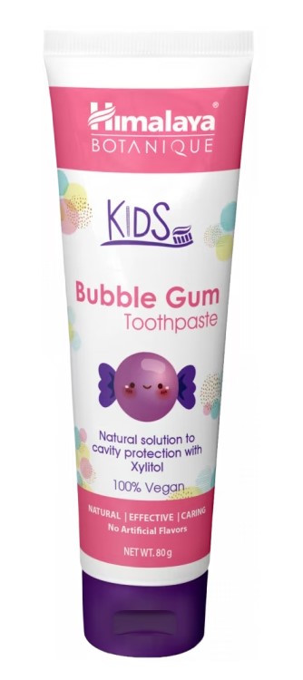 Pastă de dinți pentru copii Himalaya Botanique Bubble Gum 80g