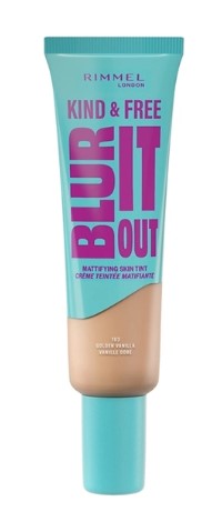 Rimmel Kind &amp; Free Blur It Out Fond de ten ușor matifiant 163 Golden Vanilla