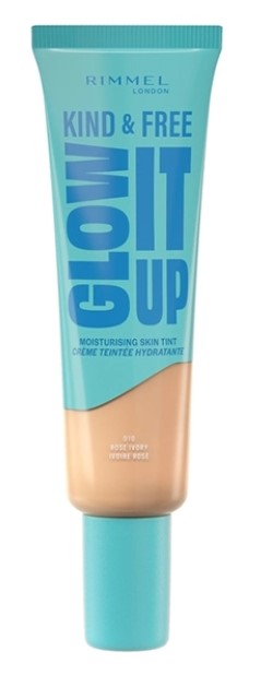 Fond de ten hidratant ușor Rimmel Kind &amp; Free Glow It Up 010 Rose Ivory