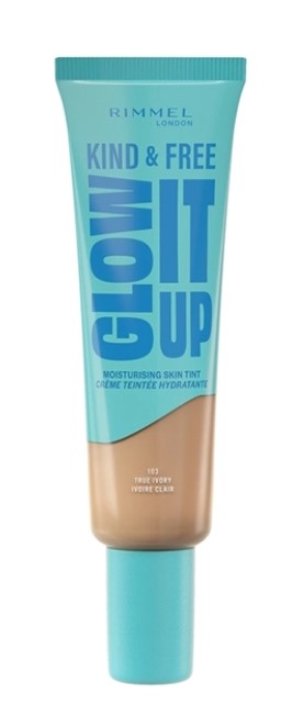 Fond de ten hidratant ușor Rimmel Kind &amp; Free Glow It Up 103 True Ivory