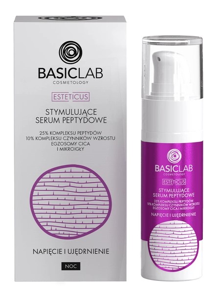 BasicLab Esteticus Stimulating Peptide Serum 25% Tensiune și fermitate 30ml