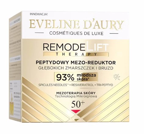 Eveline DAury Remodelift Peptide Meso-Reducer pentru riduri adânci și linii fine 50+ 50ml