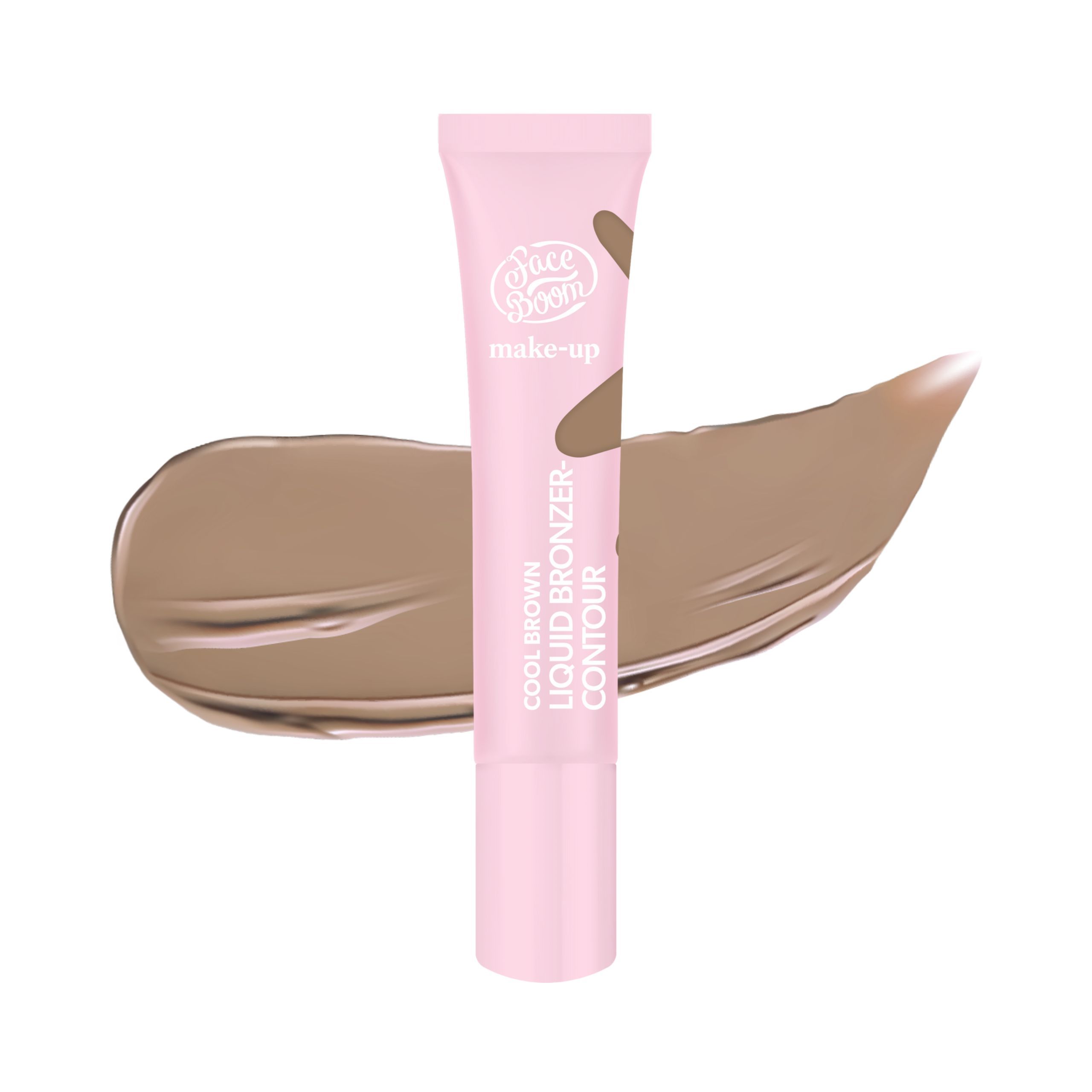 Faceboom Bronzer-Contour Bronzer Liquid Cool Brown