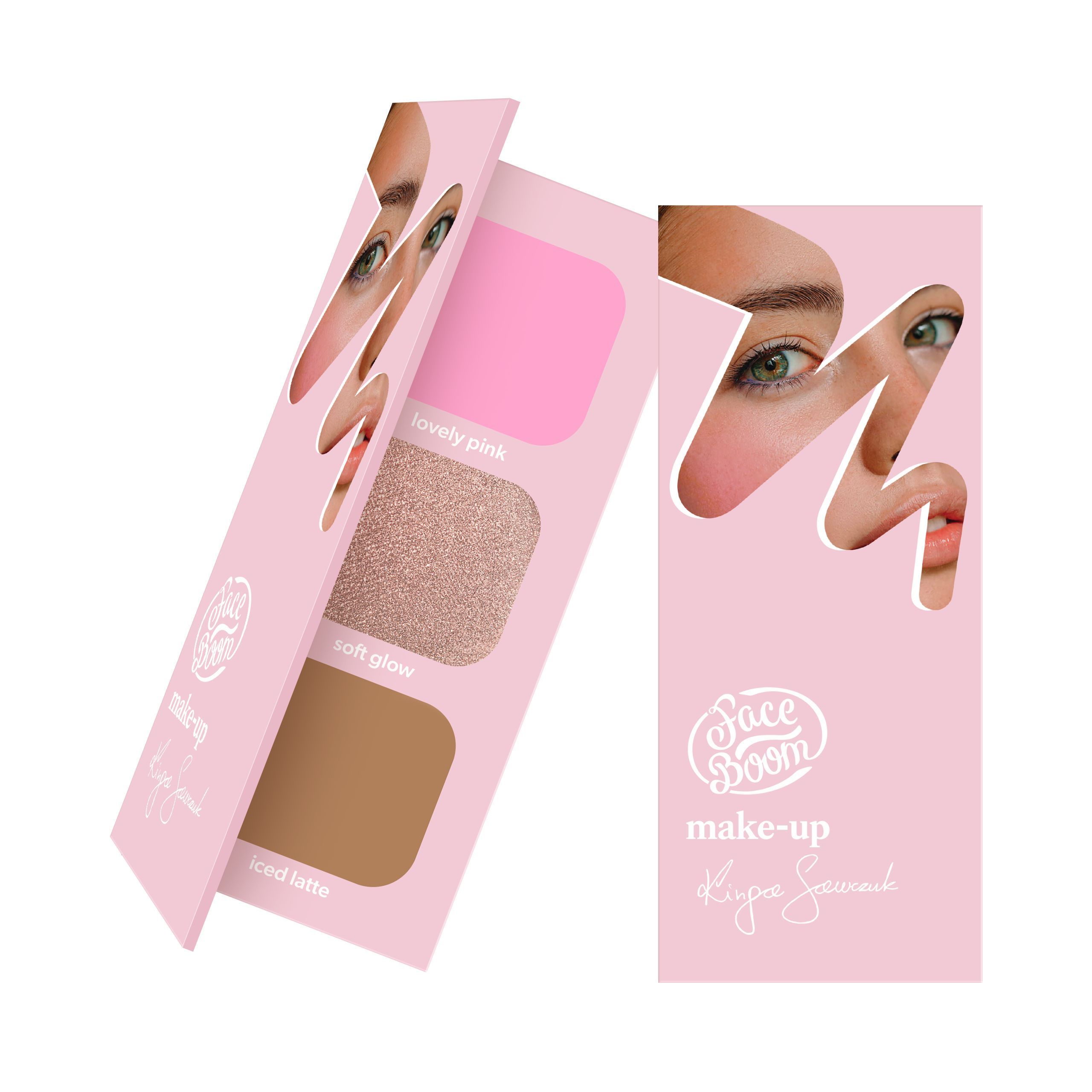 Paleta de contur facial Faceboom Blonde