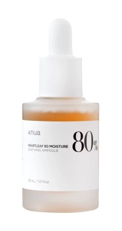 Anua Heartleaf 80% umezeală calmantă Facial Ampoule cu extract de Astragalus 30ml