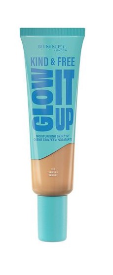 Rimmel Kind &amp; Free Glow It Up Fond de ten hidratant ușor 160 Vanilie
