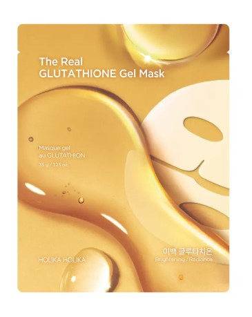 Holika Holika The Real Glutathione Hydrogel Overnight Mask pentru restabilirea strălucirii