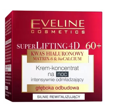 Eveline SuperLifting 4D Deep Recovery Concentrate Cream 60+ pentru noapte 50ml