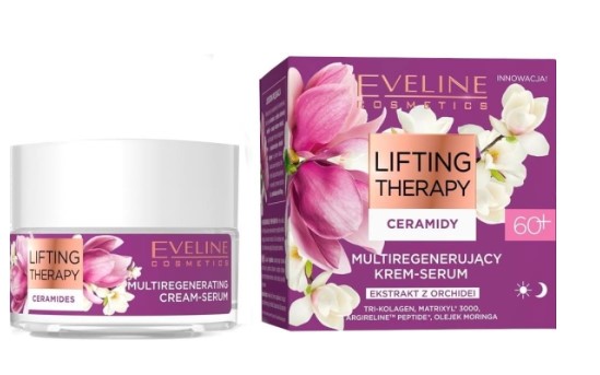 Eveline Lifting Therapy Multiregenerating Cream-Serum cu Ceramide 60+ 50ml