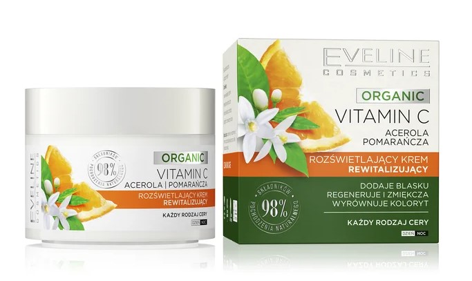 Eveline Organic Vitamin C Brightening Revitalising Cream 50ml