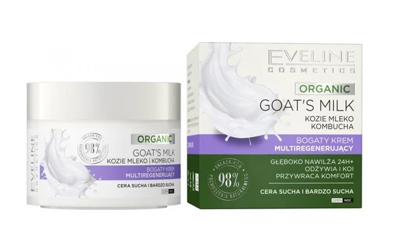 Eveline Organic Lapte de capră bogat Multiregenerating Cream 50ml