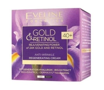 Eveline Gold & Retinol Cremă regenerantă antirid 40+ 50ml