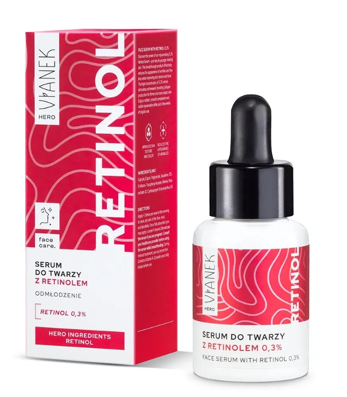 Vianek Hero Ser de față cu Retinol 0,3% întinerire 30ml