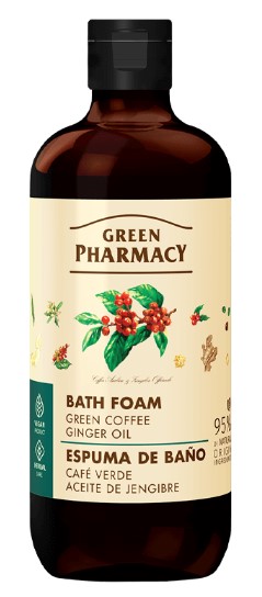 Green Pharmacy Green Coffee & Ginger Oil Spumă de baie 500ml