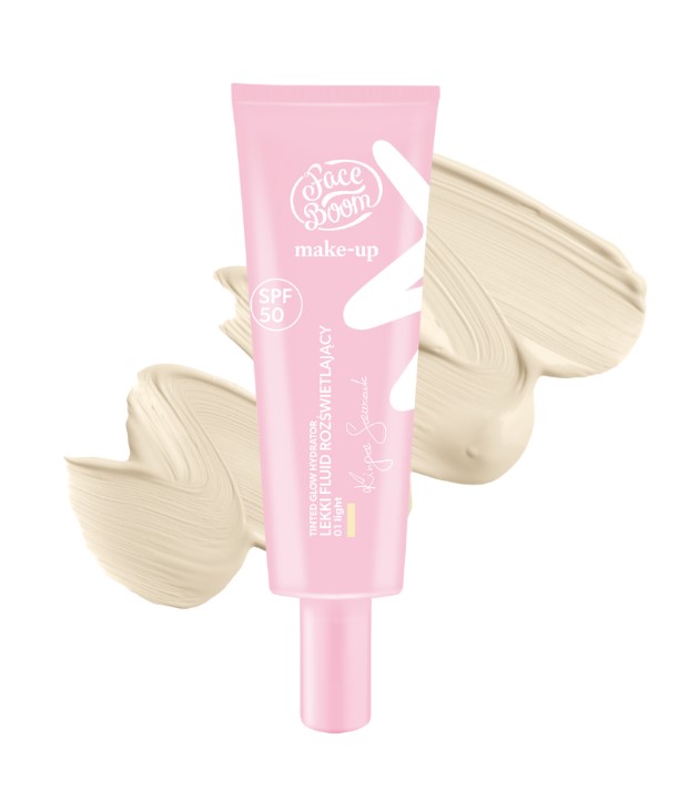 Faceboom Tinted Glow Hydrator Light Illuminating Foundation 01 Light