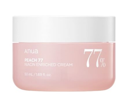 Cremă de față hidratantă îmbogățită cu niacină Anua Peach 77 50ml