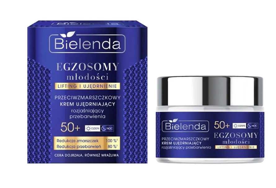 Bielenda Exosomi de tinerețe Antirid Cremă de fermitate Luminozitate Hiperpigmentare 50+ 50ml