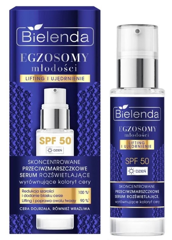 Bielenda Exosomi de Tinerețe Concentrat Antirid Ser Iluminator SPF50 30ml