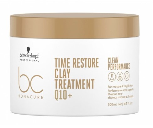 Schwarzkopf BC Time Restore Clay Treatment Q10+ Mască de păr cu argilă 500ml