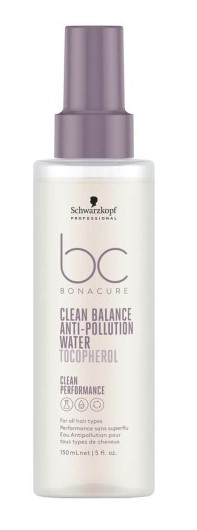 Schwarzkopf BC Clean Balance Spray de protecție a părului cu apă și tocoferol antipoluare 150ml