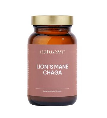 Natu Care Lions Mane Chaga Supliment alimentar 45g