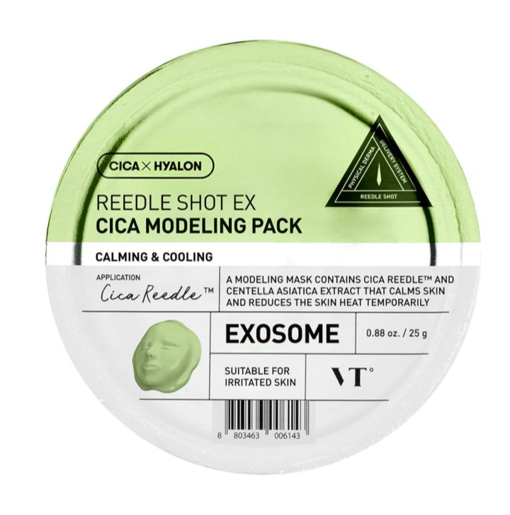 VT Cosmetics Reedle Shot Ex Cica Modeling Pack Mască de modelare a algelor cu Centella asiatică 25g