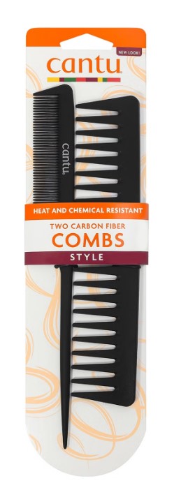 Cantu Două pieptene din fibră de carbon Set de pieptene stil