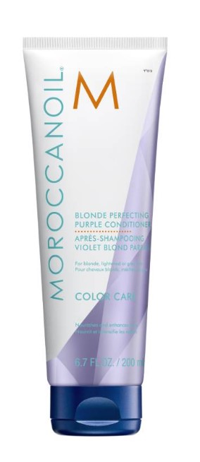 Moroccanoil Blonde Perfecting Purple Balsam pentru păr blond 200ml