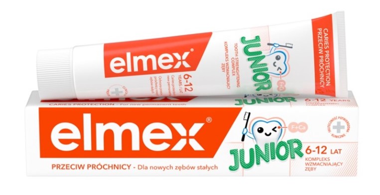 Elmex Junior pastă de dinți pentru copii împotriva cariilor dentare 6-12 ani 75ml