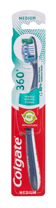 Periuța de dinți Colgate 360 Medium pentru curățarea întregii guri
