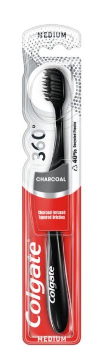 Periuță de dinți Colgate 360 Medium Charcoal