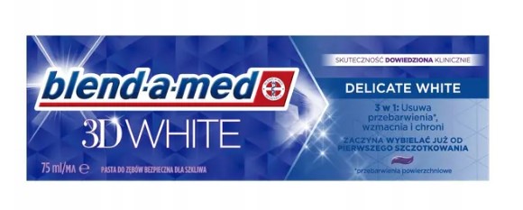 Blend-a-med 3D White pastă de dinți Delicate White 75ml