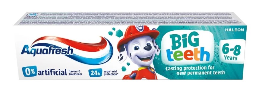 Pastă de dinți Aquafresh Big Teeth 6-8 ani 50ml