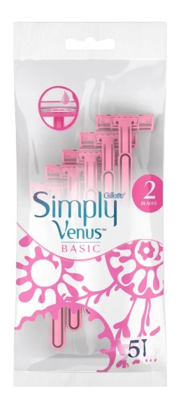 Gillette Simply Venus Basic Radere Set 2 Lame 5 Bucăți