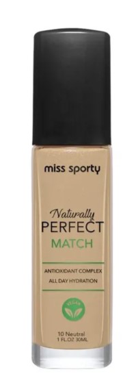 Miss Sporty Fond de ten Naturally Perfect Match 10 Neutru